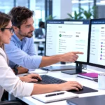 Professionisti durante una sessione pratica sulla gestione di utenti e servizi in Microsoft 365 Admin Center