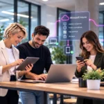 Professionisti durante un workshop pratico sulla gestione di laptop, tablet e smartphone con Microsoft Intune