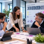 Professionisti durante un workshop sui processi aziendali integrati e sulla gestione avanzata in SAP